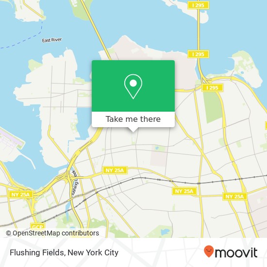 Mapa de Flushing Fields, Flushing Fields, 149th St. & 25th Ave, Flushing, NY 11354, United States