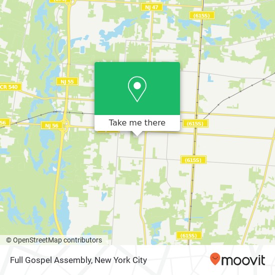 Mapa de Full Gospel Assembly, 1059 W Landis Ave