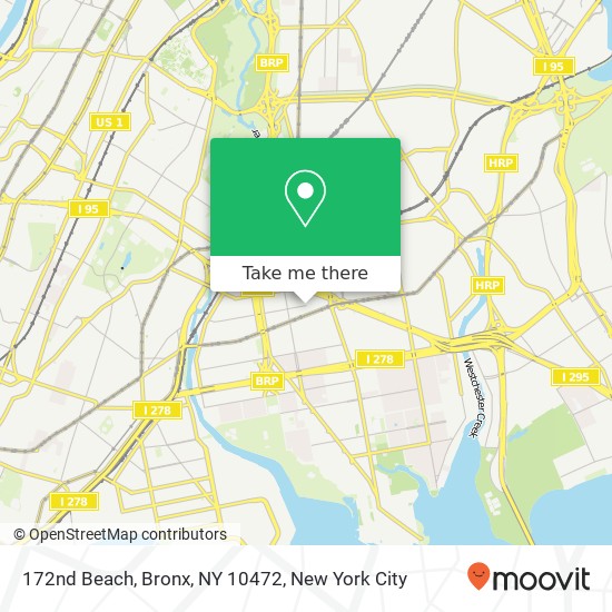 Mapa de 172nd Beach, Bronx, NY 10472
