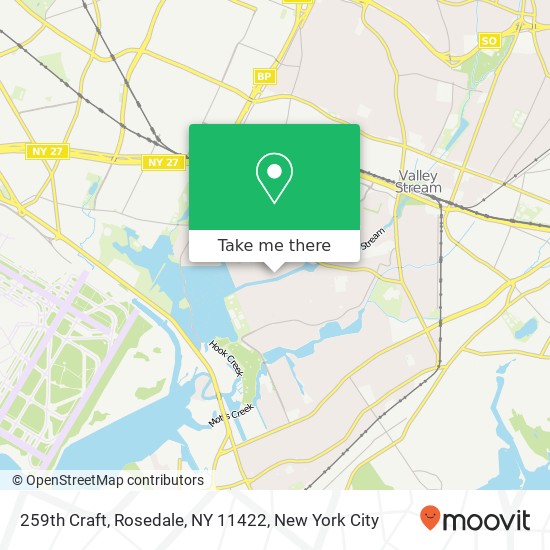 Mapa de 259th Craft, Rosedale, NY 11422