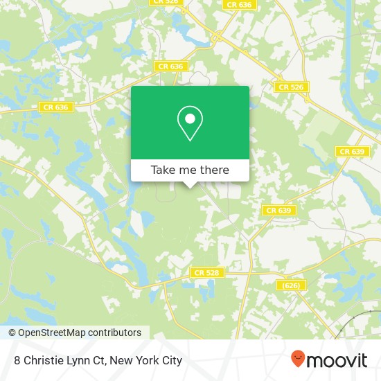 Mapa de 8 Christie Lynn Ct, Jackson, NJ 08527