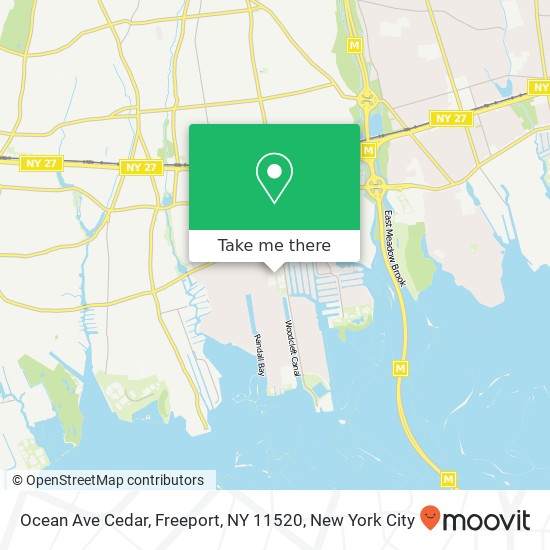 Ocean Ave Cedar, Freeport, NY 11520 map