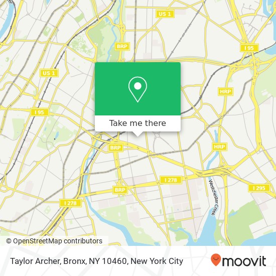 Mapa de Taylor Archer, Bronx, NY 10460