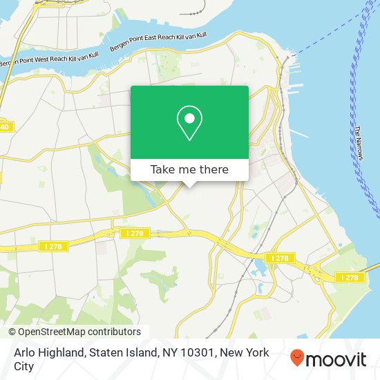 Mapa de Arlo Highland, Staten Island, NY 10301