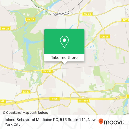 Island Behavioral Medicine PC, 515 Route 111 map