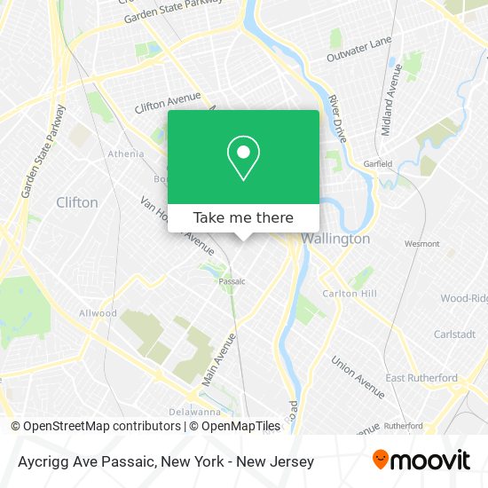 Aycrigg Ave Passaic map