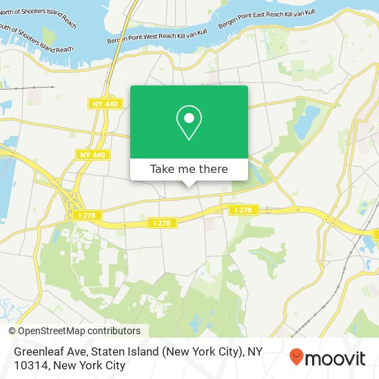Greenleaf Ave, Staten Island (New York City), NY 10314 map