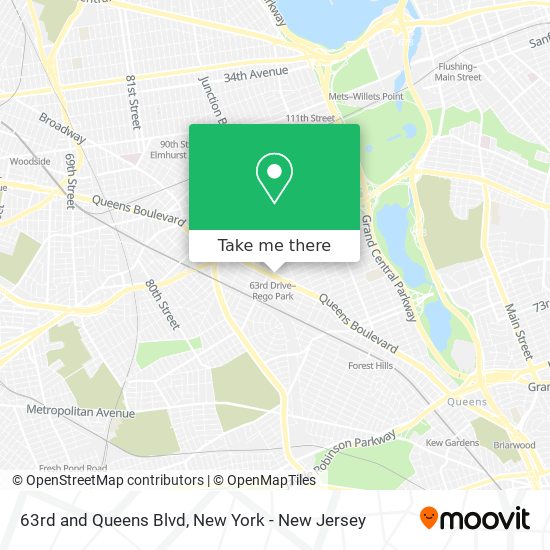 Mapa de 63rd and Queens Blvd