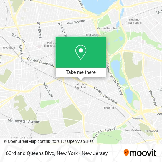 63rd and Queens Blvd map