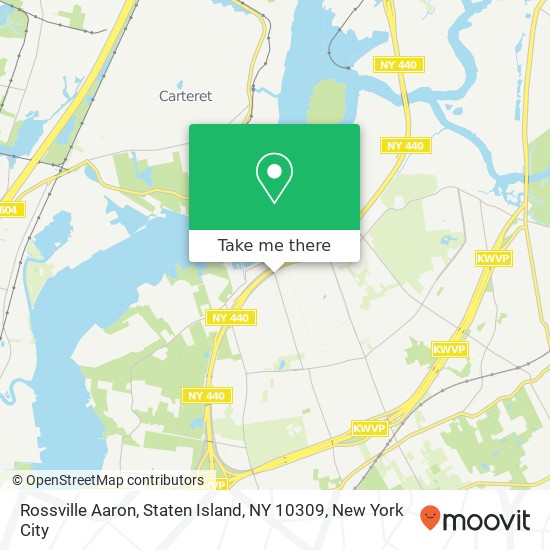 Mapa de Rossville Aaron, Staten Island, NY 10309