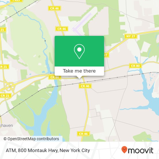 ATM, 800 Montauk Hwy map