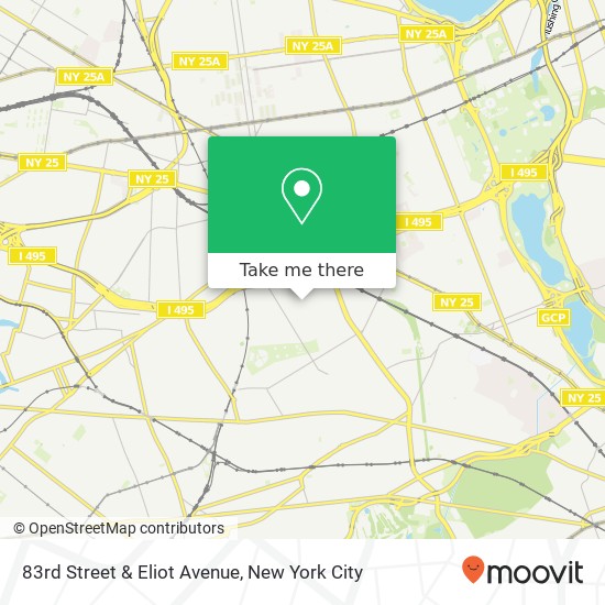 83rd Street & Eliot Avenue map