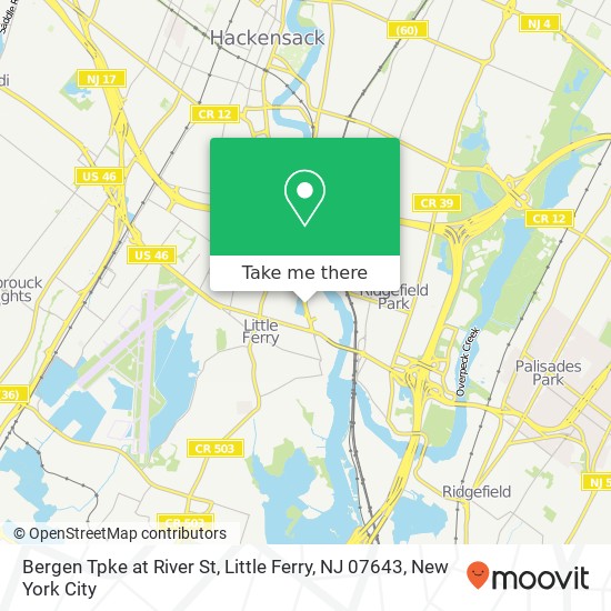 Bergen Tpke at River St, Little Ferry, NJ 07643 map