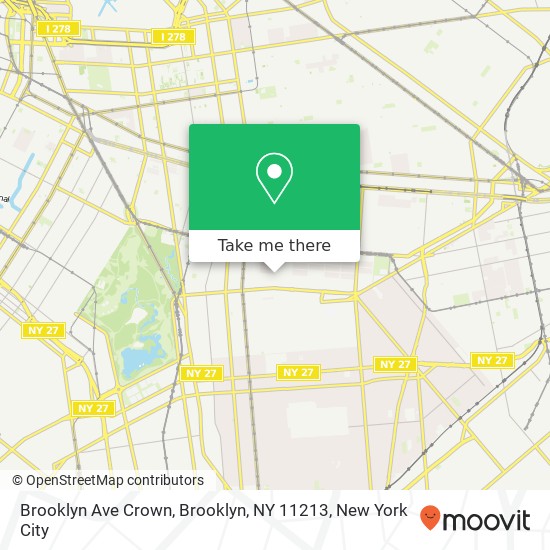 Brooklyn Ave Crown, Brooklyn, NY 11213 map