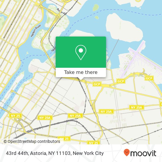 43rd 44th, Astoria, NY 11103 map
