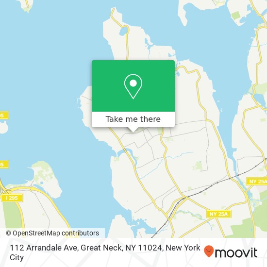 Mapa de 112 Arrandale Ave, Great Neck, NY 11024