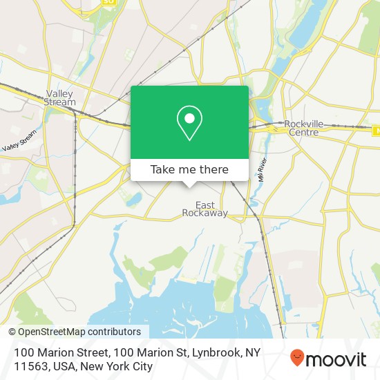 100 Marion Street, 100 Marion St, Lynbrook, NY 11563, USA map