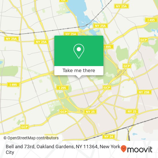 Mapa de Bell and 73rd, Oakland Gardens, NY 11364