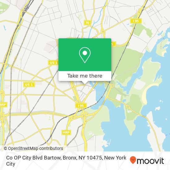 Mapa de Co OP City Blvd Bartow, Bronx, NY 10475