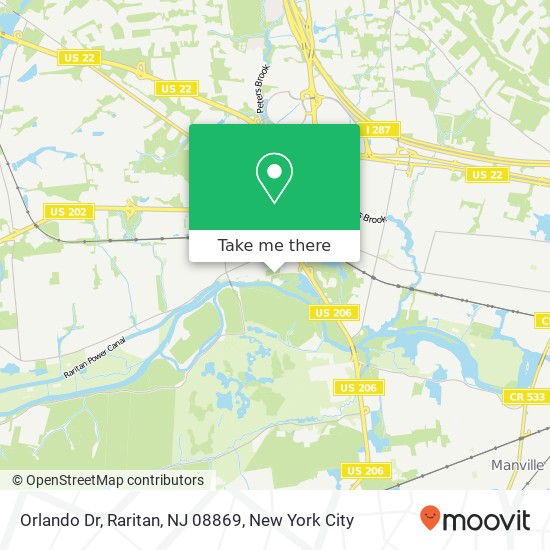 Orlando Dr, Raritan, NJ 08869 map