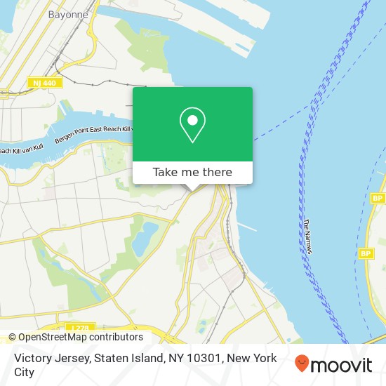 Victory Jersey, Staten Island, NY 10301 map