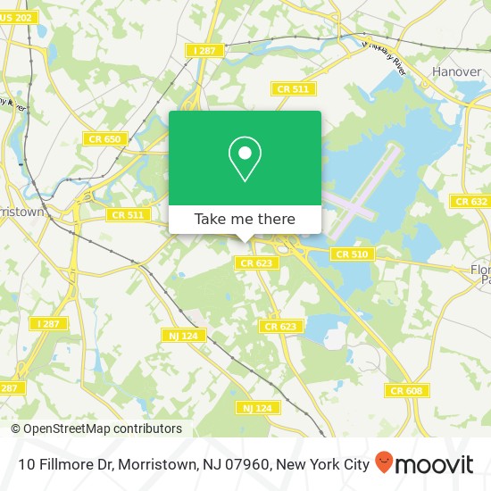 10 Fillmore Dr, Morristown, NJ 07960 map