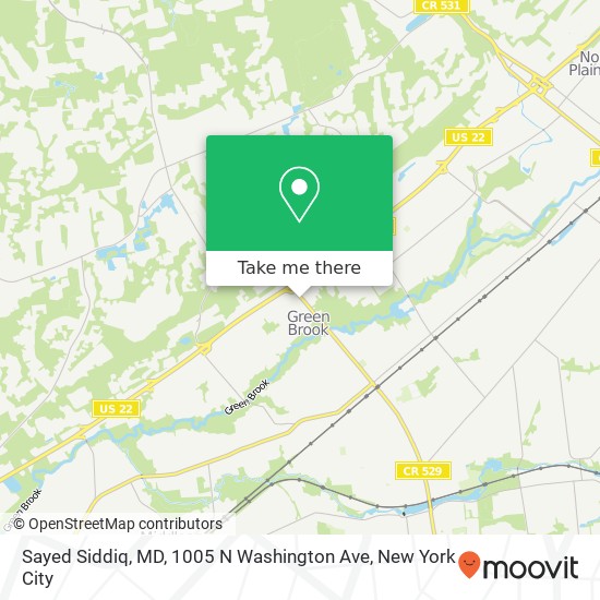 Mapa de Sayed Siddiq, MD, 1005 N Washington Ave