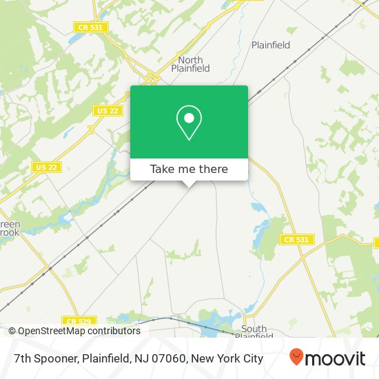 Mapa de 7th Spooner, Plainfield, NJ 07060