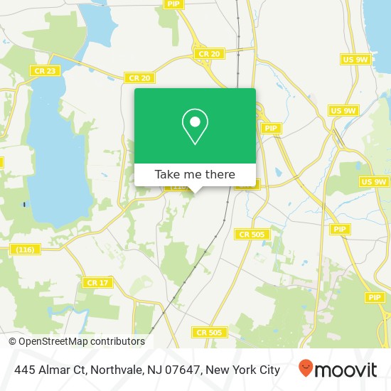 445 Almar Ct, Northvale, NJ 07647 map