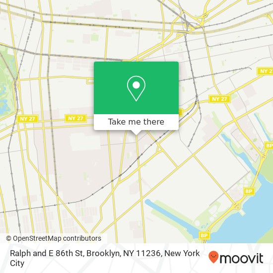 Mapa de Ralph and E 86th St, Brooklyn, NY 11236