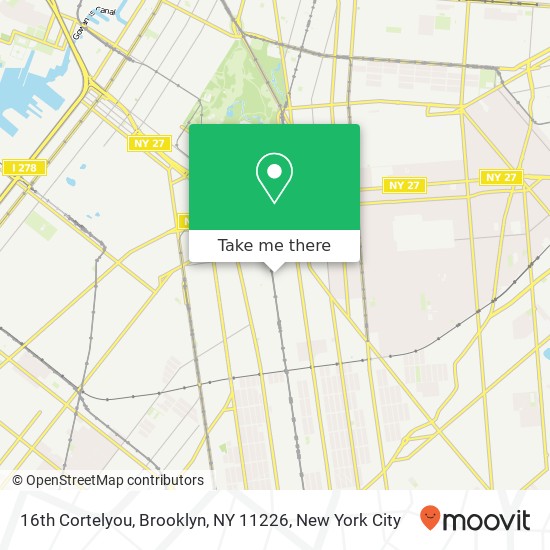 16th Cortelyou, Brooklyn, NY 11226 map