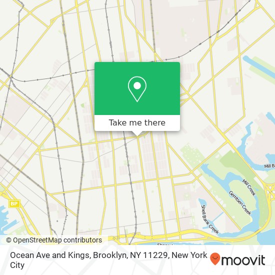 Ocean Ave and Kings, Brooklyn, NY 11229 map