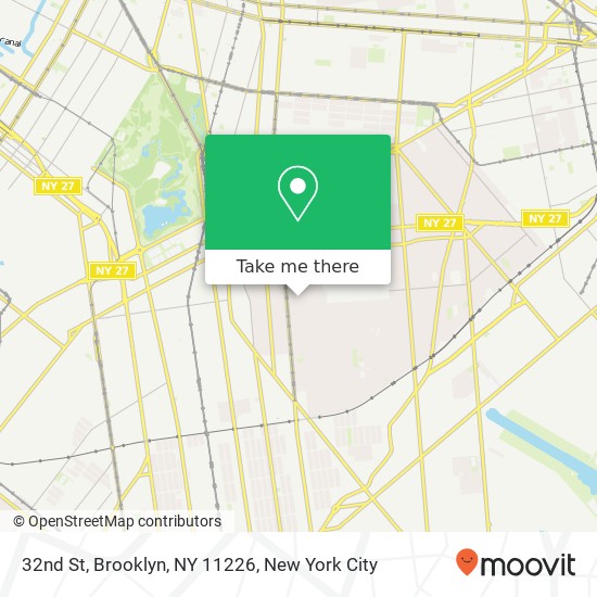 32nd St, Brooklyn, NY 11226 map