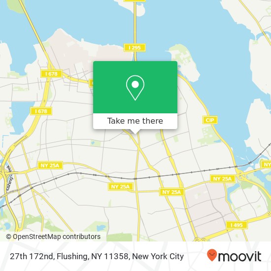 27th 172nd, Flushing, NY 11358 map