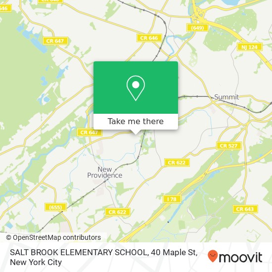 Mapa de SALT BROOK ELEMENTARY SCHOOL, 40 Maple St