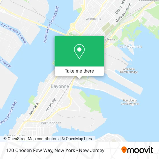 120 Chosen Few Way map