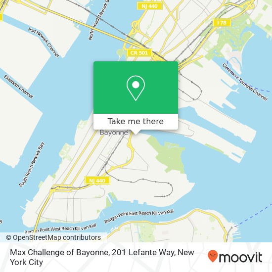 Max Challenge of Bayonne, 201 Lefante Way map