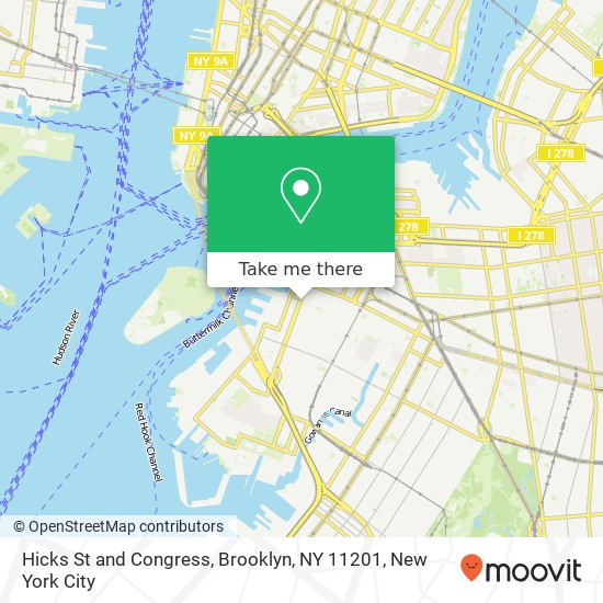 Hicks St and Congress, Brooklyn, NY 11201 map