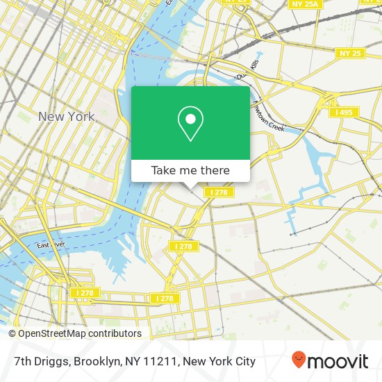 7th Driggs, Brooklyn, NY 11211 map