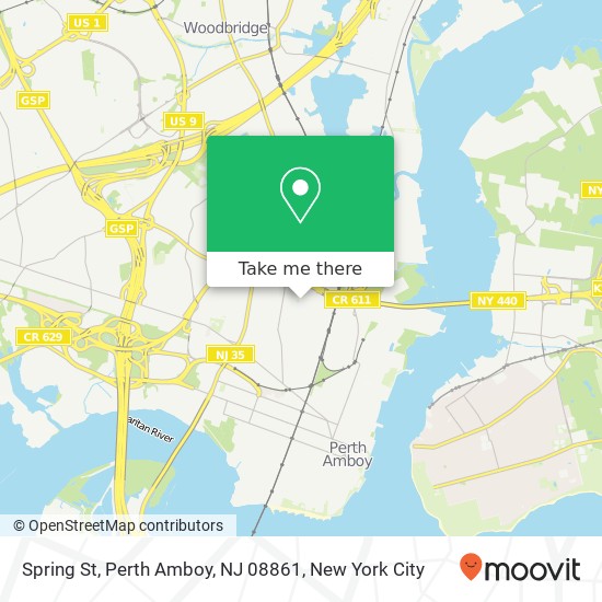 Mapa de Spring St, Perth Amboy, NJ 08861