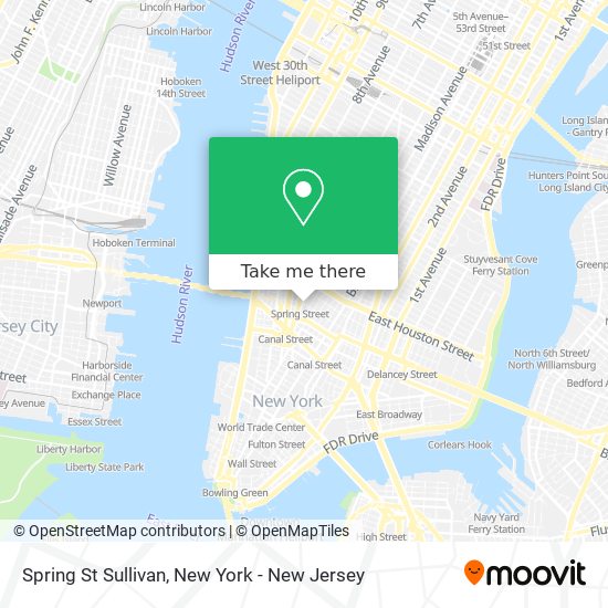 Spring St Sullivan map