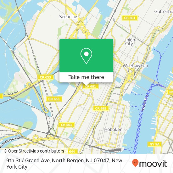 9th St / Grand Ave, North Bergen, NJ 07047 map