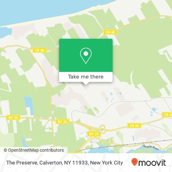 The Preserve, Calverton, NY 11933 map