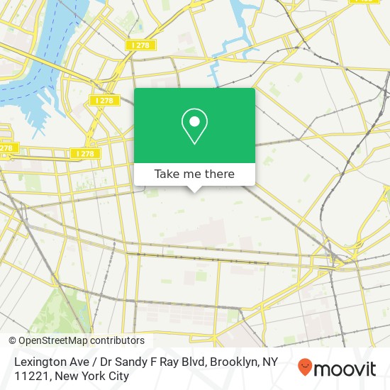 Lexington Ave / Dr Sandy F Ray Blvd, Brooklyn, NY 11221 map