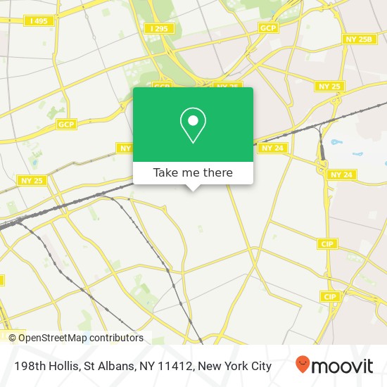 Mapa de 198th Hollis, St Albans, NY 11412