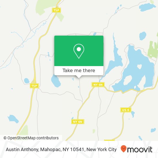 Mapa de Austin Anthony, Mahopac, NY 10541
