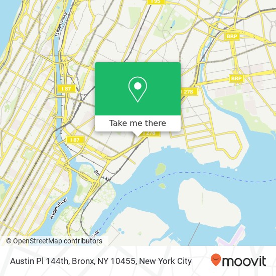 Mapa de Austin Pl 144th, Bronx, NY 10455