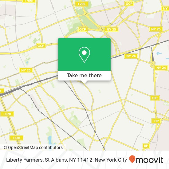 Mapa de Liberty Farmers, St Albans, NY 11412