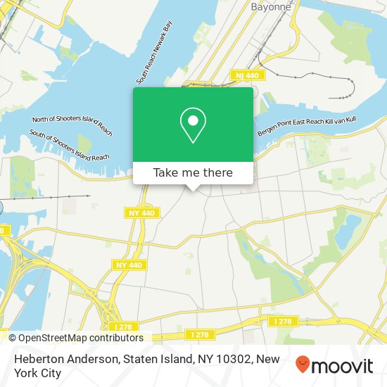 Mapa de Heberton Anderson, Staten Island, NY 10302