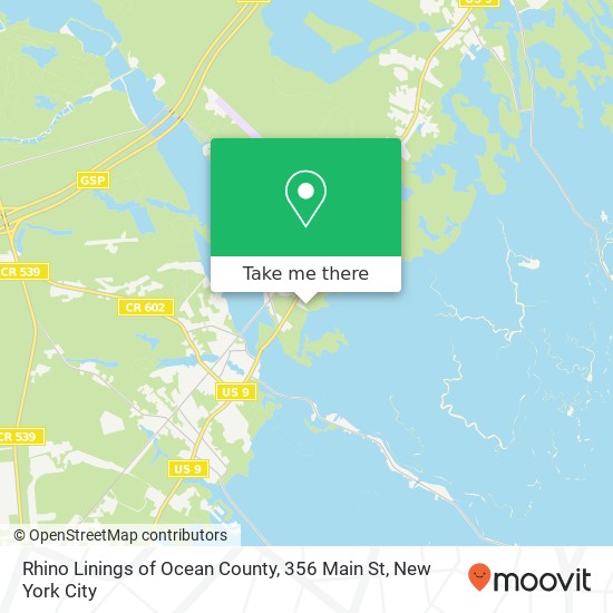 Rhino Linings of Ocean County, 356 Main St map